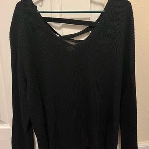 Willow & Clay Woven Back Sweater